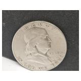 1952 Franklin Silver Half Dollar Coin