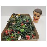 VTG Toy Soldiers, Ninja Warriors &  Dummy Head