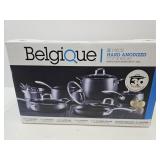 NIB 11 PC Anodized Belgique Cookware Pan Set