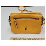 Vera Wang Yellow Purse 9"W With Shoulder Strap