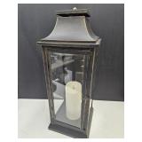LG  24" high Candle Lantern w Battery OP. Candle