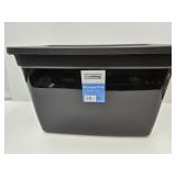 18 Gal Black Storage Tote