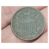 1864 Two Cent Penny Coin
