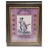 Mercury Dime Framed Pony Express Coin Set