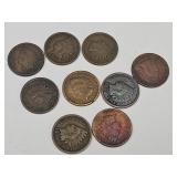 10 Indian Cents 1890-1899 Coins