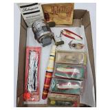 Fishing Lures Jitterbug, Heddon,ShakespeaR Reel +