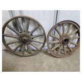 2 Primitive Model  T Ford Wheels 21-22"