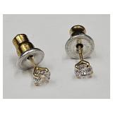 14k Gold Stemed Earrings (Backs Not Gold)