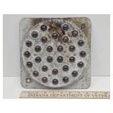 Antique Railroal Reflector? Sign W Marbles 8.5" W