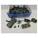Lot Of Military Toys, Soldiers, Cannons +