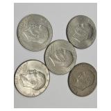 5 Ike Dollar Coins
