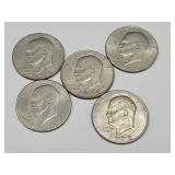 5 Ike Dollar Coins
