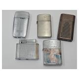 Vintage Lighters Nude Japan Ronson Rogers