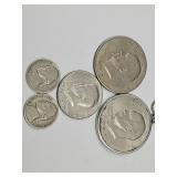 2 Ike Dollars (1 Necklace) Kennedy Half, Early Jef