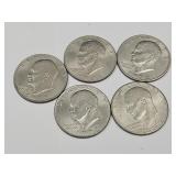 5 Ike Dollar Coins