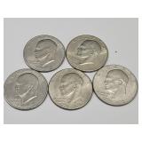 5 Ike Dollar Coins