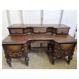 Antique Vanity  Intricate Carvings 45 x 20 x 26"h