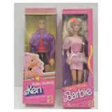 NIB Party Pink & Roller Skating Barbie & Ken