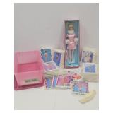 NIB Winter Dazzle  Barbie W Cards
