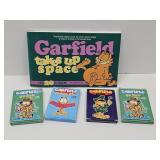 Garfield Signed Jim Davis Book & Playing Cards
