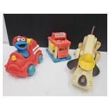 Roll Toy Snoopy Dog 13" L & Elmo +