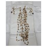10 K Gold Clasp Beautiful Necklace & Earrings