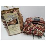 King Size Comforter Set & Throw Blankets