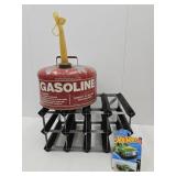 Gas Can, Wine Rack, Hot Wheel Car