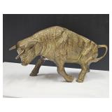 VTG Heavy Brass Charging Bull 9.5x5"