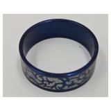 Black / Blue Stainless Steel Ring Sz 9