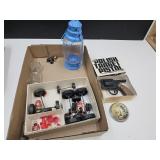 Toy Lot Gun, Truck Wheels, Paperweight Indian +