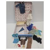 Vntage Barbie Doll W Travel Case