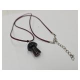 Black Onyx Mushroom Necklace