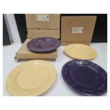 4 Longaberger Pottery Plates