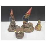 Tom Clark Gnomes & Stump Up To 8" High