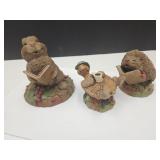 Tom Clark Turtle, Rabbit & Hedgehog 5" High
