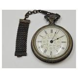 Westclox Pocket Watch & VTG Watch Fob Works