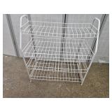Metal Shoe Organizer See Pics 25 x 11 x 28"