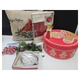 Christmas Decor, Wreath Bag, Hat box +