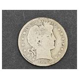1895 Silver Barber Half Dollar Coin