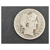 1894 S Silver Barber Half Dollar Coin