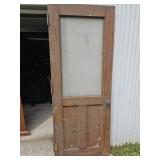 Vintage Door with Frosted Glass 32x84"