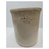 Primitive 10 Gal Crown Crock