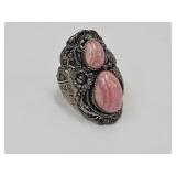 Sterling Silver Hodochrosite Ring Sz 5.5