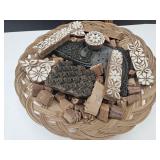 Lot Of Hand Craved India Design Stampers