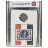 Adolf Birthday Stamp w 1 Coin