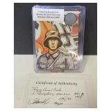 WWII German 1 Coin w COA
