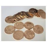 Twenty 1 Oz Premium Copper Rounds (2 Designs)