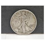 1942  Silver Walking Liberty Half Dollar Coin