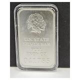 U.S. State Silver Bar 1 Troy Ounce Bar